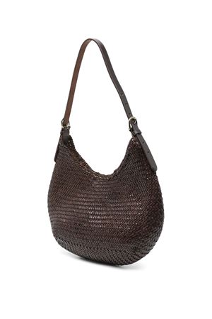 Dark Brown Luna Mezza shoulder bag DRAGON DIFFUSION | 8021DGS6MATDKBROWN